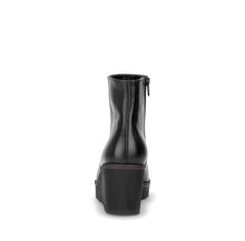 Load image into Gallery viewer, Gabor Black Leather Wedge Ankle Boot|804501004
