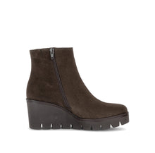 Load image into Gallery viewer, Gabor Brown Suede Wedge Ankle Boot|804501006
