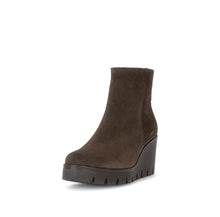 Load image into Gallery viewer, Gabor Brown Suede Wedge Ankle Boot|804501006
