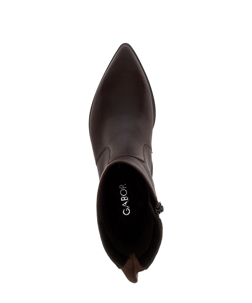 Gabor Burgundy Pointy Ankle Boot|806202001