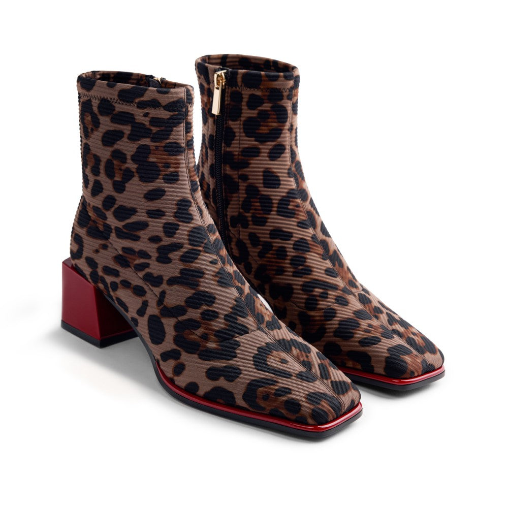 Gioseppo Leo Print Sock Boot|80683LEO