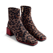Load image into Gallery viewer, Gioseppo Leo Print Sock Boot|80683LEO
