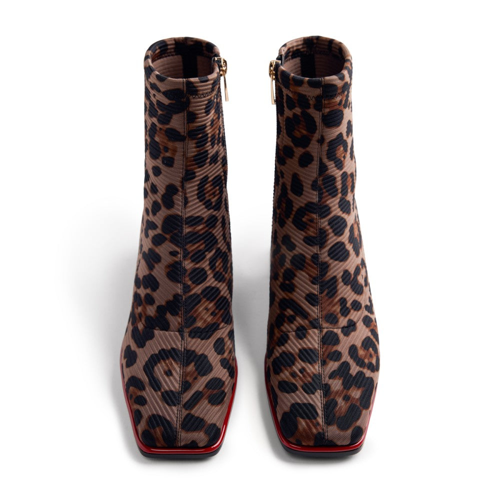 Gioseppo Leo Print Sock Boot|80683LEO