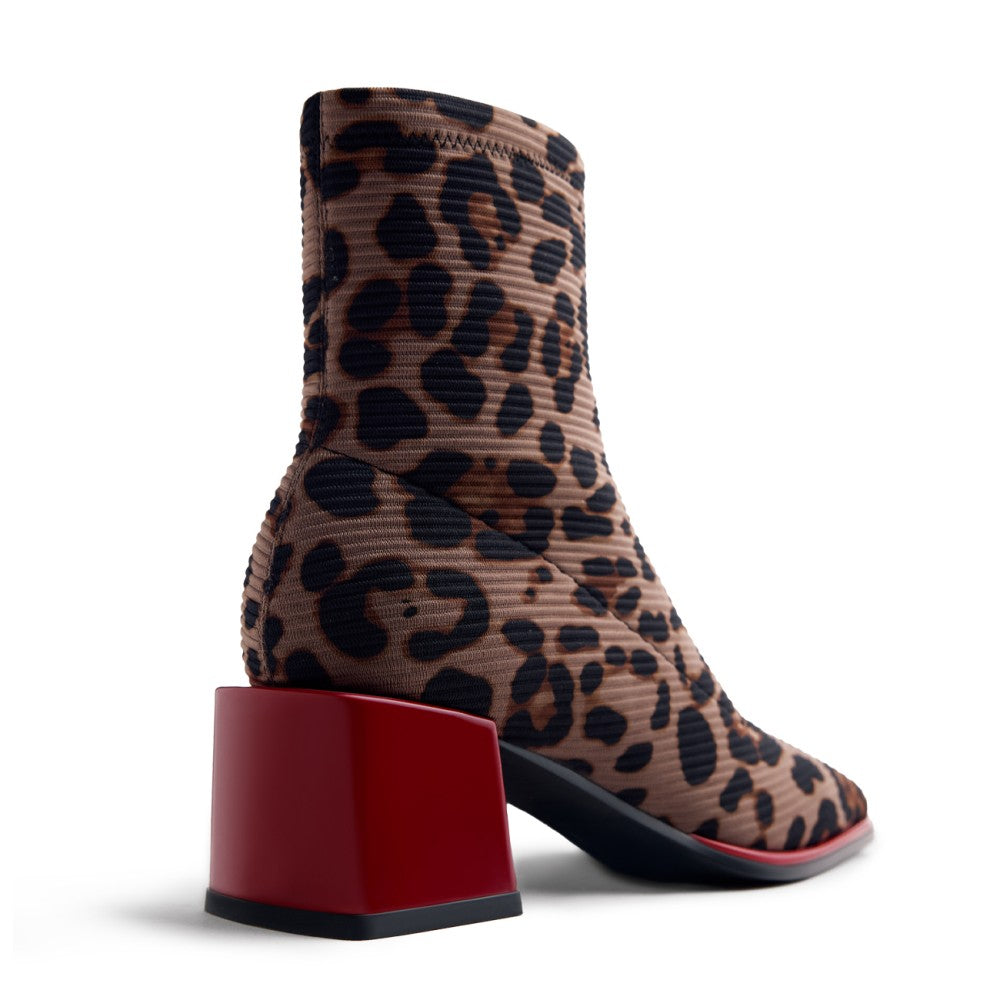 Gioseppo Leo Print Sock Boot|80683LEO