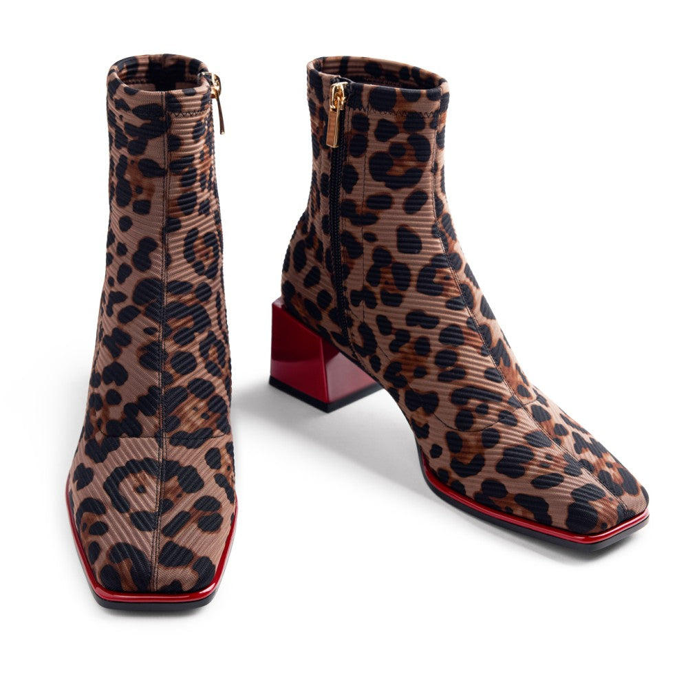 Gioseppo Leo Print Sock Boot|80683LEO