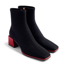 Load image into Gallery viewer, Gioseppo Black Sock Ankle Boot|80683BK
