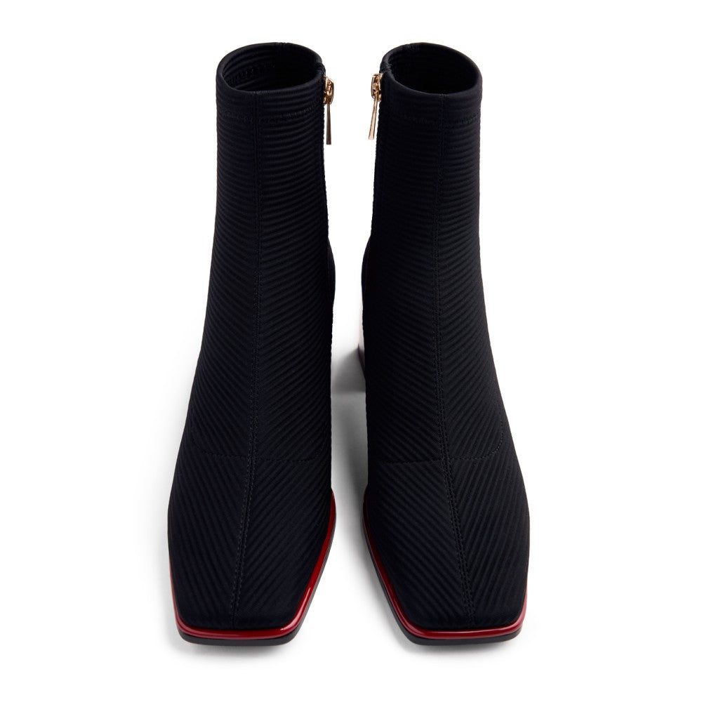 Gioseppo Black Sock Ankle Boot|80683BK