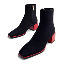 Load image into Gallery viewer, Gioseppo Black Sock Ankle Boot|80683BK
