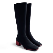 Load image into Gallery viewer, Gioseppo Black Sock Tall Boot|80684BK
