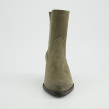 Load image into Gallery viewer, Paul Green Olive Green Suede Ankle Boot|8075070
