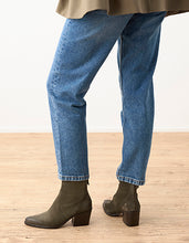 Load image into Gallery viewer, Paul Green Olive Green Suede Ankle Boot|8075070
