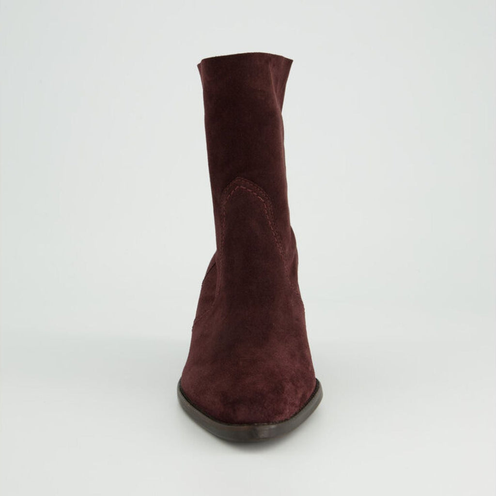 Paul Green Barolo Red Suede Ankle Boot|8075071