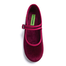 Load image into Gallery viewer, Hot Potatoe Burgundy Mary Jane Slipper|80937BU
