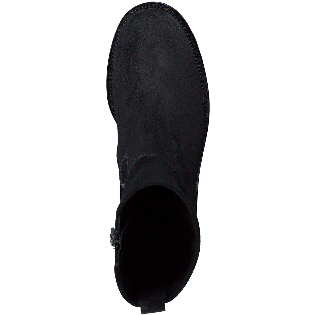Paul Green Black Suede Ankle Boot|8133010