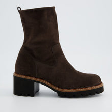 Load image into Gallery viewer, Paul Green Dark Brown Suede Ankle Boot|8133040
