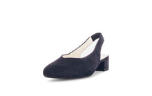 Load image into Gallery viewer, Gabor Navy Suede Sling Back|8152016
