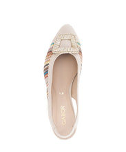 Load image into Gallery viewer, Gabor Multicolor Fabric and Leather Sling Back|8152640

