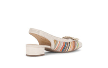 Load image into Gallery viewer, Gabor Multicolor Fabric and Leather Sling Back|8152640
