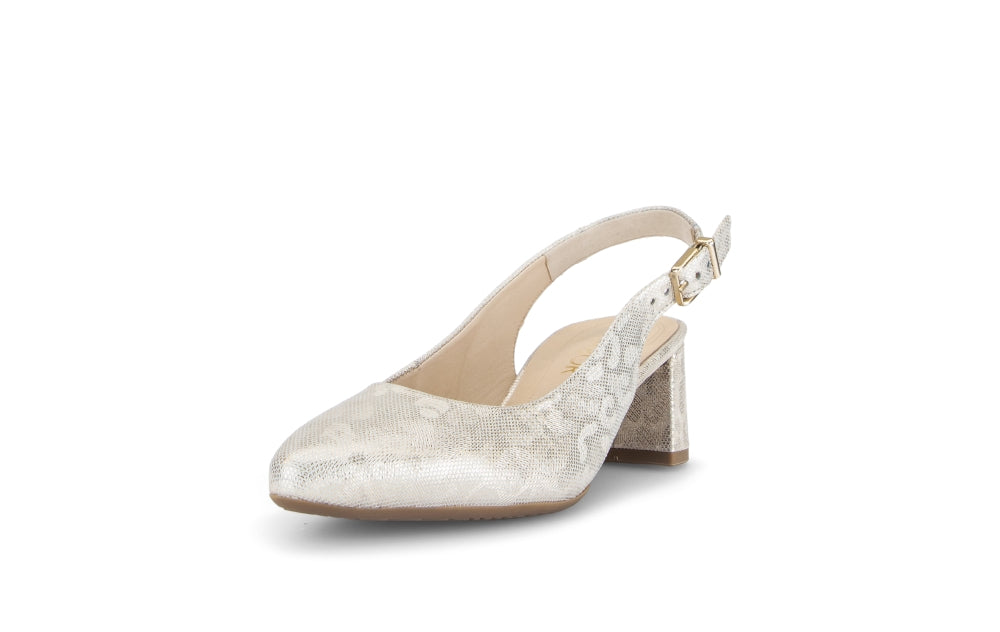 Gabor Leo Print Golg Sling Back|8226092