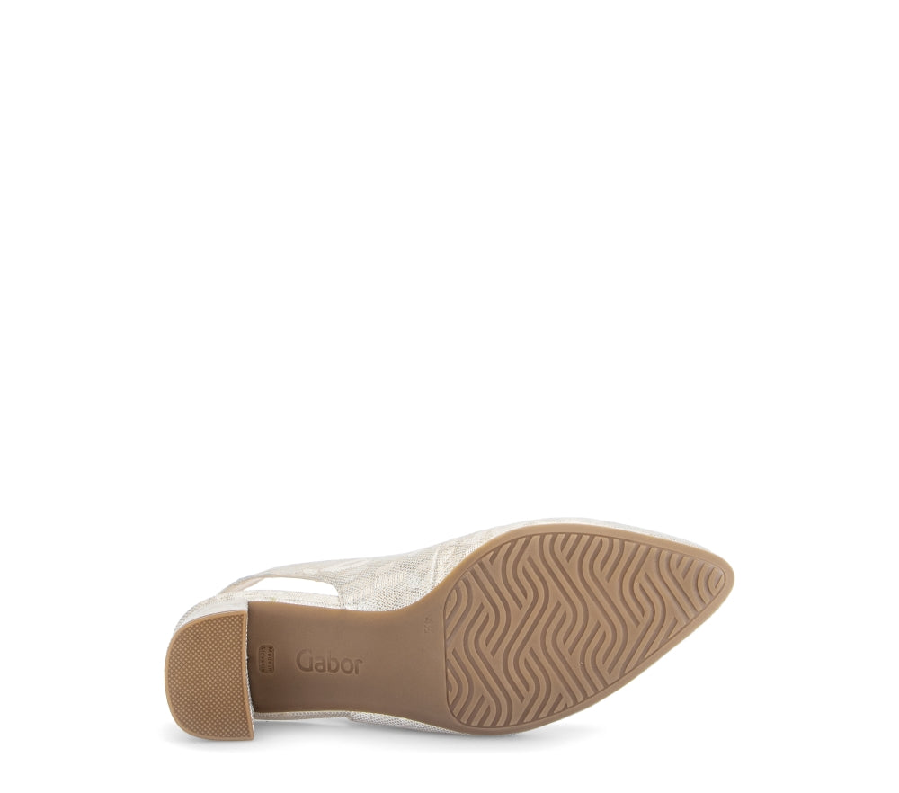 Gabor Leo Print Golg Sling Back|8226092