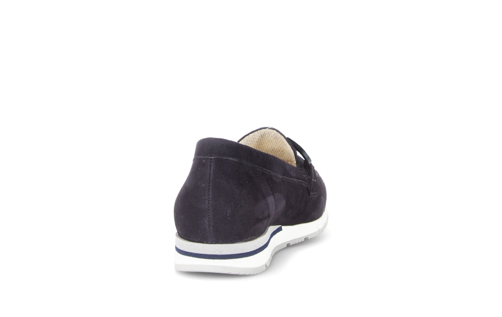 Gabor Navy Suede Comfort Loafer|8241646