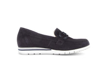 Load image into Gallery viewer, Gabor Navy Suede Comfort Loafer|8241646

