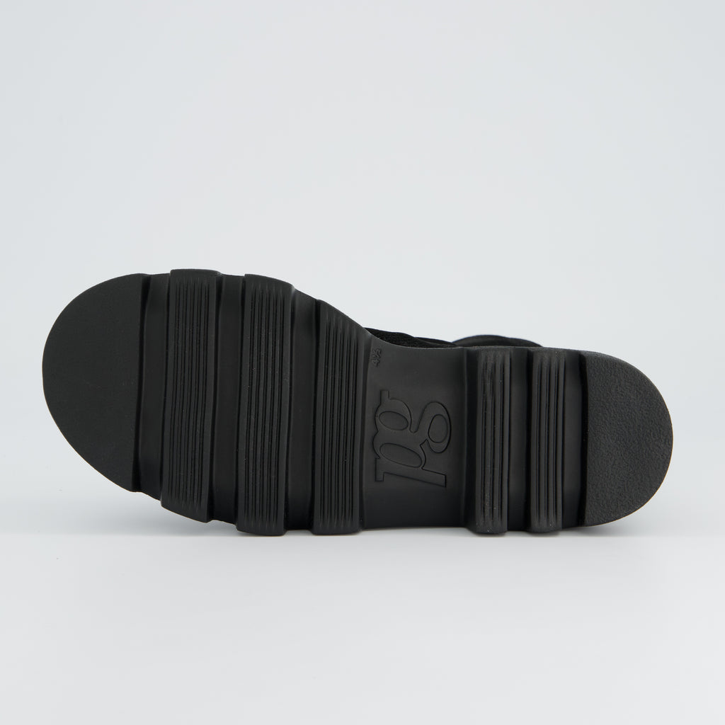 Paul Green Black Nubuck Ankle Boot|8253010