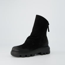 Load image into Gallery viewer, Paul Green Black Nubuck Ankle Boot|8253010

