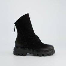 Load image into Gallery viewer, Paul Green Black Nubuck Ankle Boot|8253010
