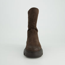 Load image into Gallery viewer, Paul Green Dark Brown Nubuck Ankle Boot|8253050
