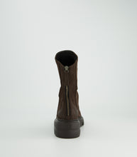 Load image into Gallery viewer, Paul Green Dark Brown Nubuck Ankle Boot|8253050
