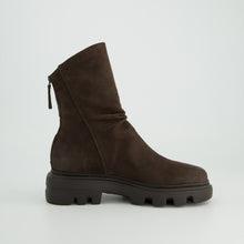 Load image into Gallery viewer, Paul Green Dark Brown Nubuck Ankle Boot|8253050
