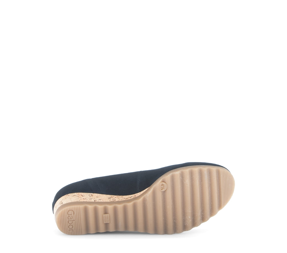 Gabor Navy Mini Wedge Pump|8264146