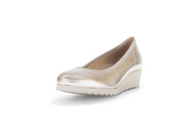 Load image into Gallery viewer, Gabor Light Gold Wedge Pump|8264182G
