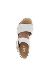Load image into Gallery viewer, Gabor White Wedge Strap Sandal|8270652
