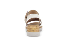 Load image into Gallery viewer, Gabor White Wedge Strap Sandal|8270652
