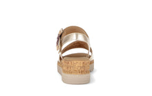 Load image into Gallery viewer, Gabor Gold Wedge Sandal|8270682
