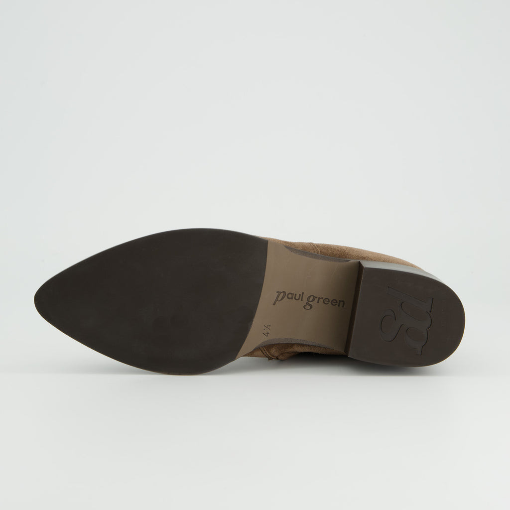 Paul Green Brown Suede Ankle Boot |8271069