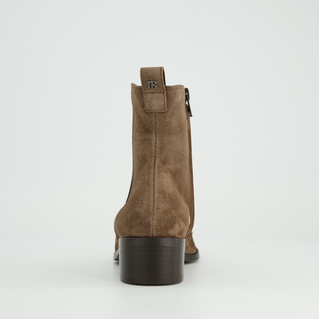 Paul Green Brown Suede Ankle Boot |8271069