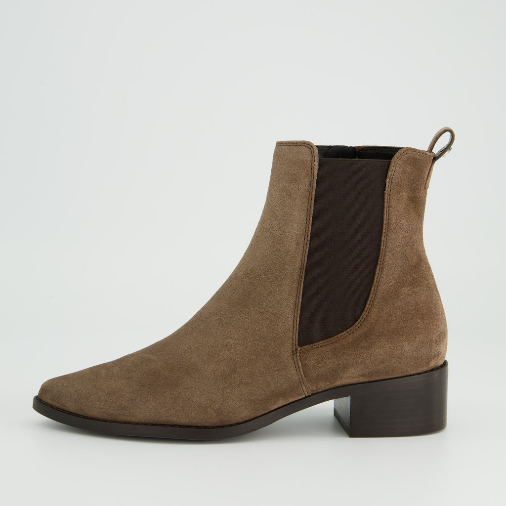 Paul Green Brown Suede Ankle Boot |8271069