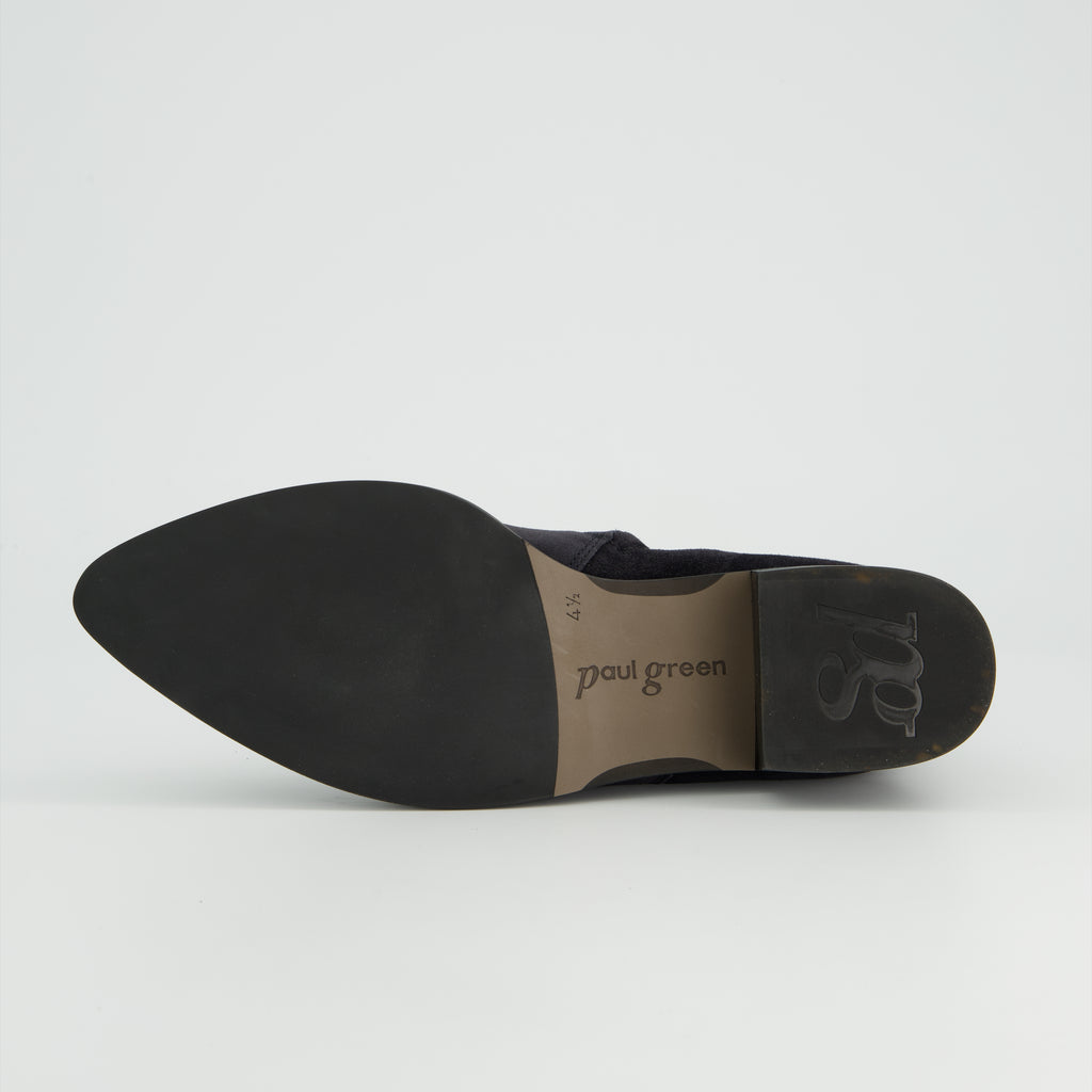 Paul Green Navy Suede Ankle Boot|8271074