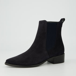 Paul Green Navy Suede Ankle Boot|8271074