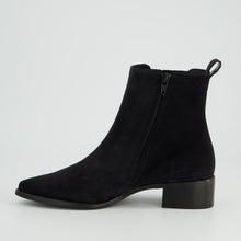 Load image into Gallery viewer, Paul Green Navy Suede Ankle Boot|8271074
