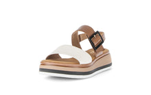 Load image into Gallery viewer, Gabor White and Tan Strap Sandal|8274452
