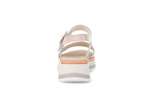 Load image into Gallery viewer, Gabor Beige and White Wedge Sandal|8274458M
