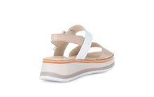 Load image into Gallery viewer, Gabor Beige and White Wedge Sandal|8274458M
