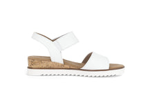 Load image into Gallery viewer, Gabor White Wedge Strap Sandal|8275050
