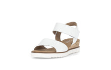 Load image into Gallery viewer, Gabor White Wedge Strap Sandal|8275050

