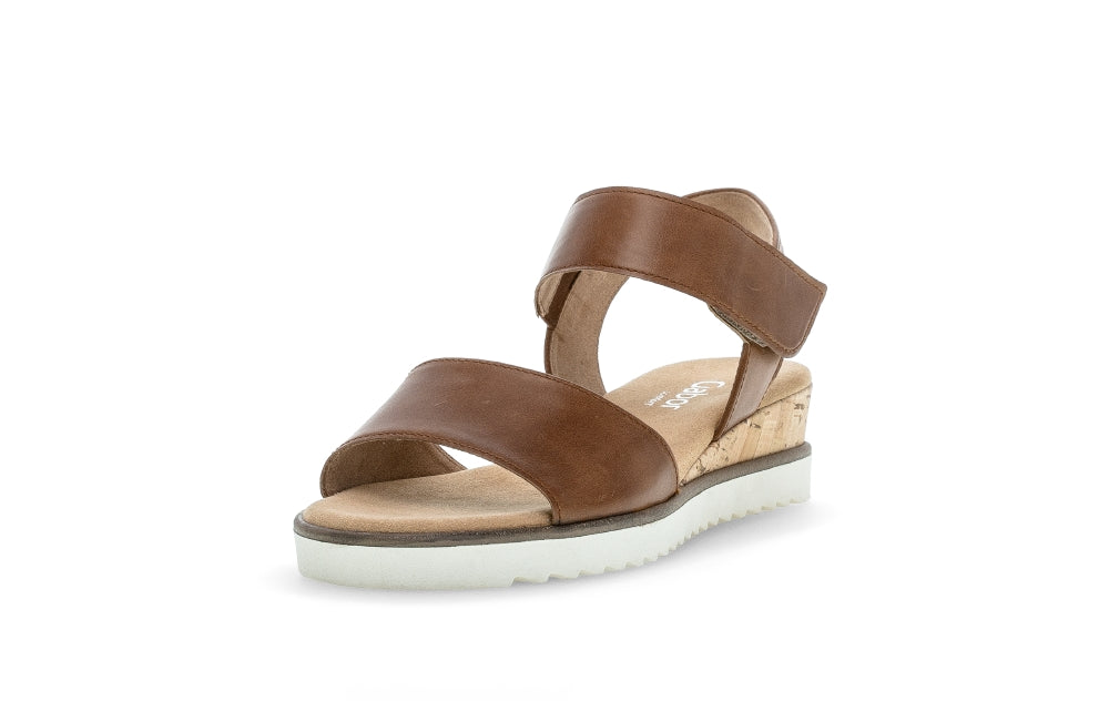 Gabor Brown Strap Sandal| 8275053