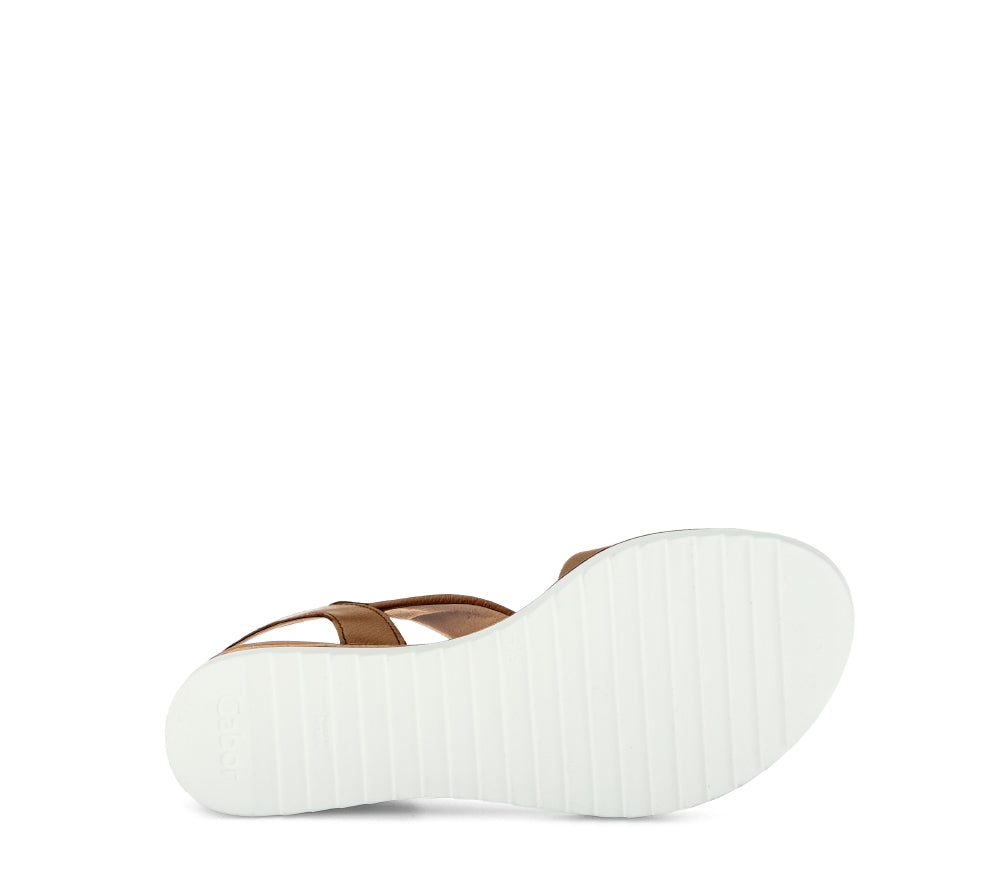 Gabor Brown Strap Sandal| 8275053
